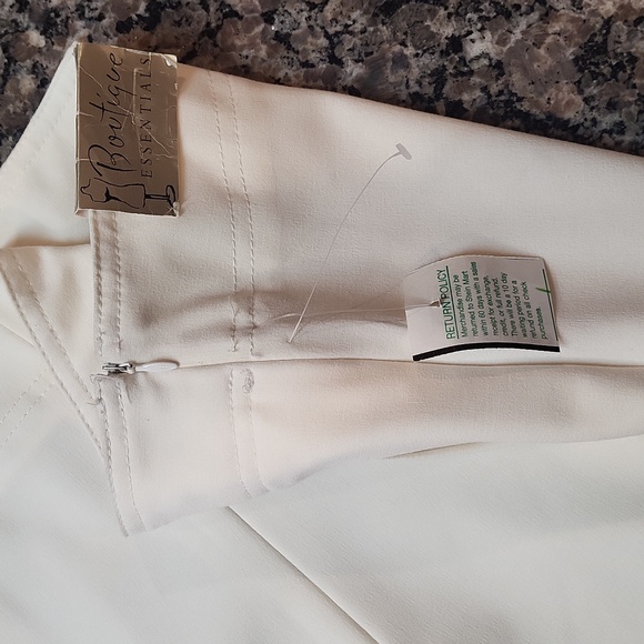 Boutique Essentials cream colored size 16 elegant evening professional trousers - Picture 8 of 10